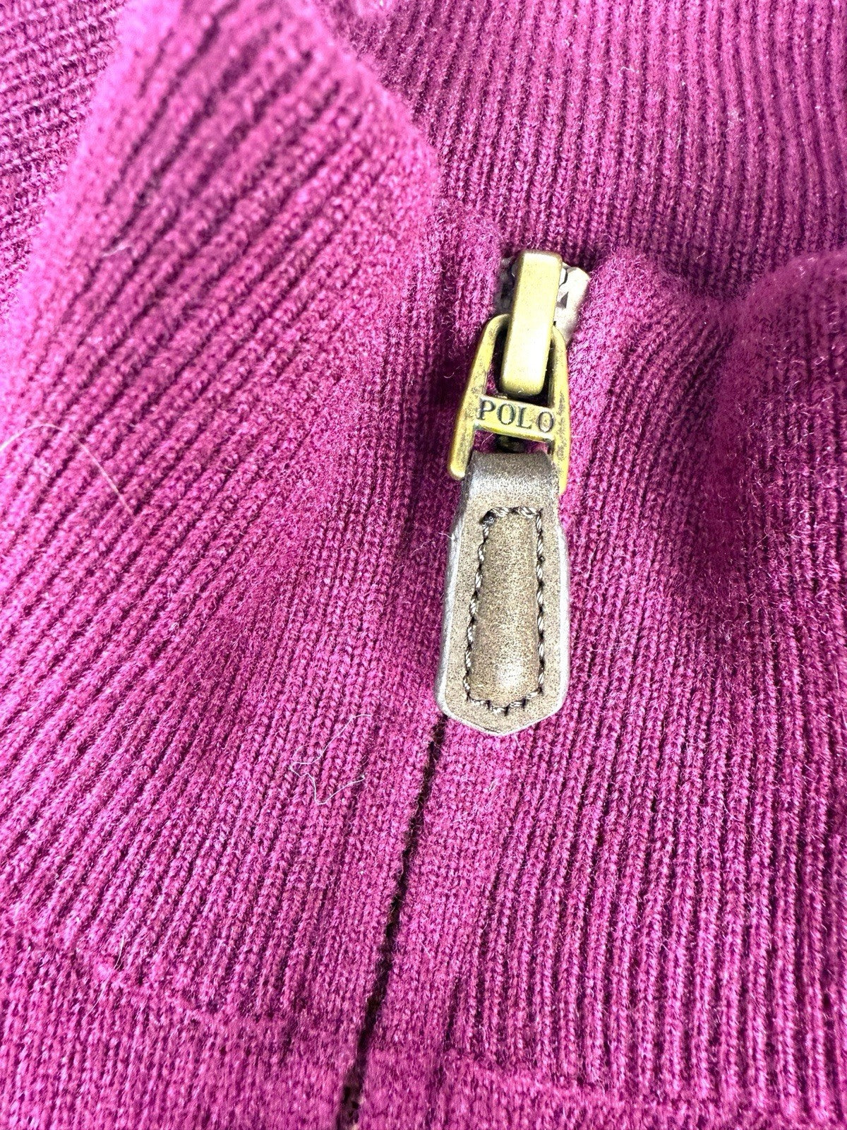 Ralph Lauren Quarter Zip – Rot – Größe M (eng anliegend Bei L)