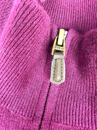 Ralph Lauren Quarter Zip – Rot – Größe M (eng anliegend Bei L)