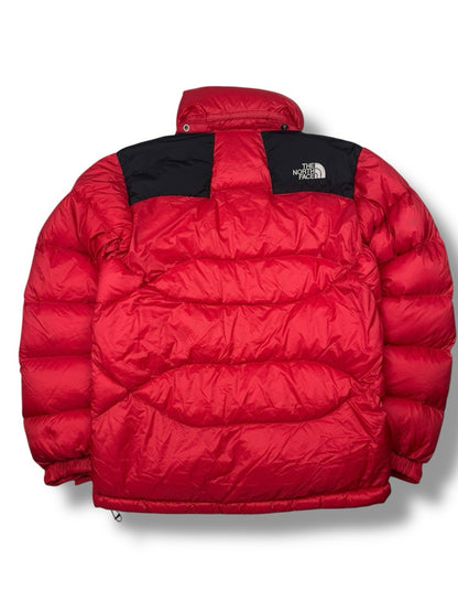 The North Face Puffer Jacket – Rot/Schwarz – Größe S (Label 90) – 800 Fill