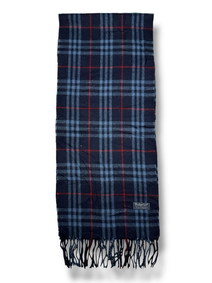 Burberry Schal – Blau – 100 % Lammwolle