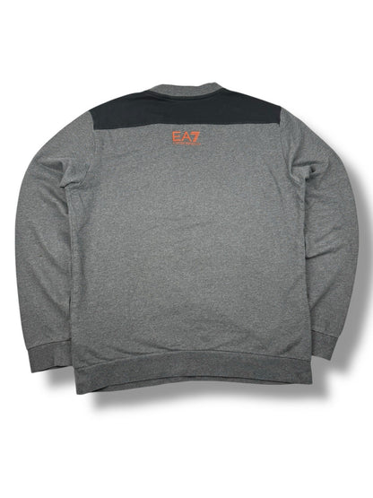 Emporio Armani Sweater – Grau / Orange – Größe M