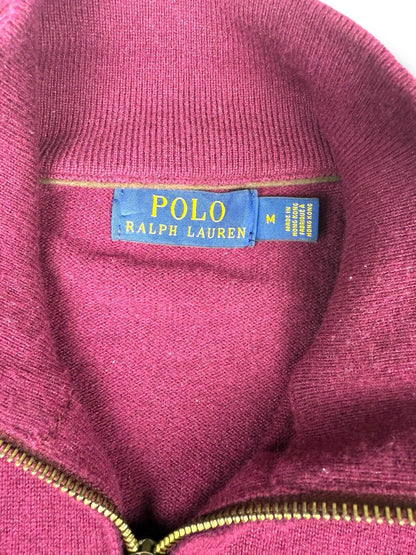 Ralph Lauren Quarter Zip – Rot – Größe M (eng anliegend Bei L)