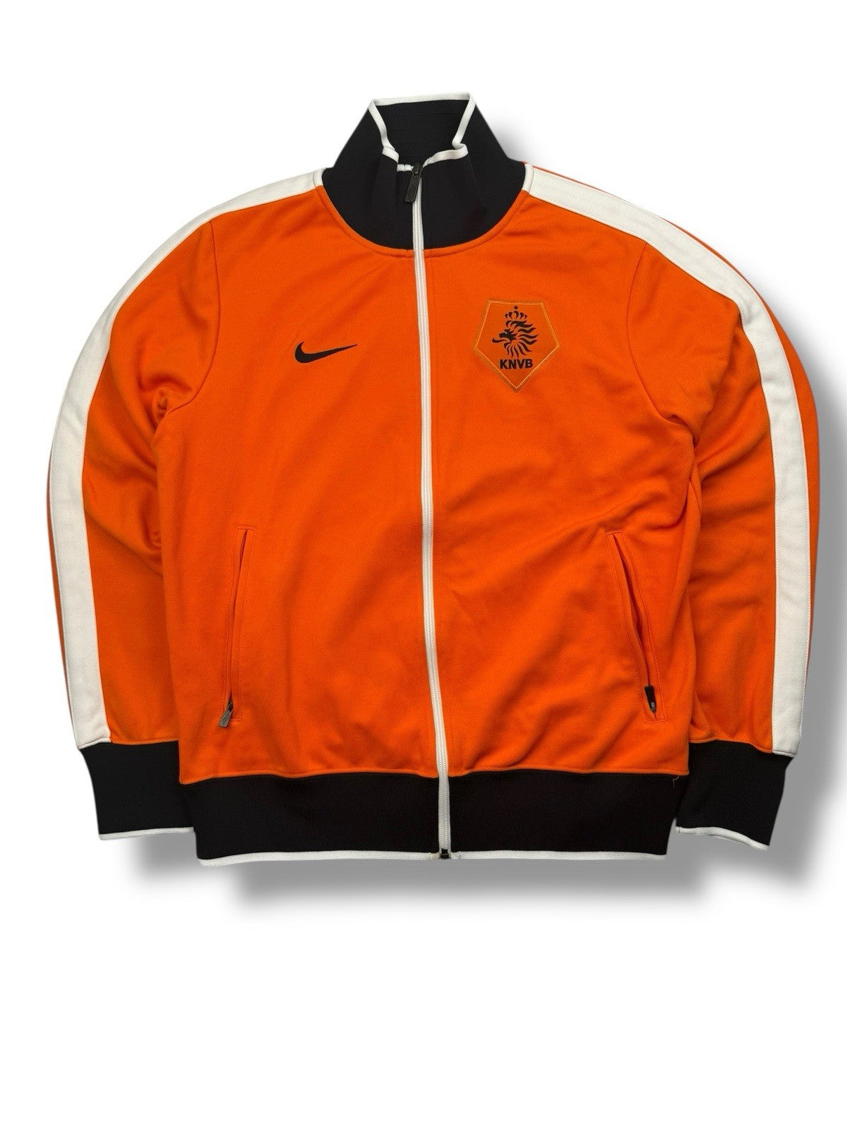 Nike Holland Track Jacket – Orange/Schwarz/Weiß – Größe M – Vintage