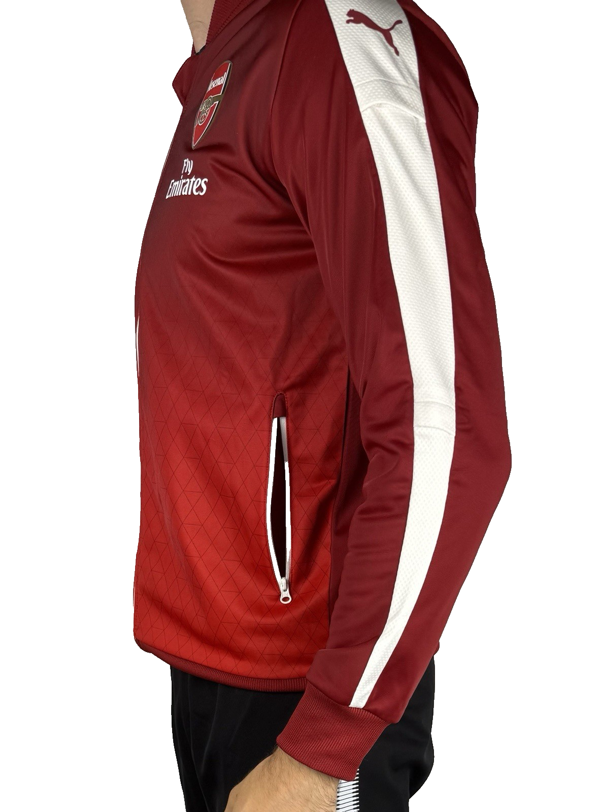Puma Arsenal Trainingsjacke Rot-Weiß – Größe M/L (ML), Sportjacke