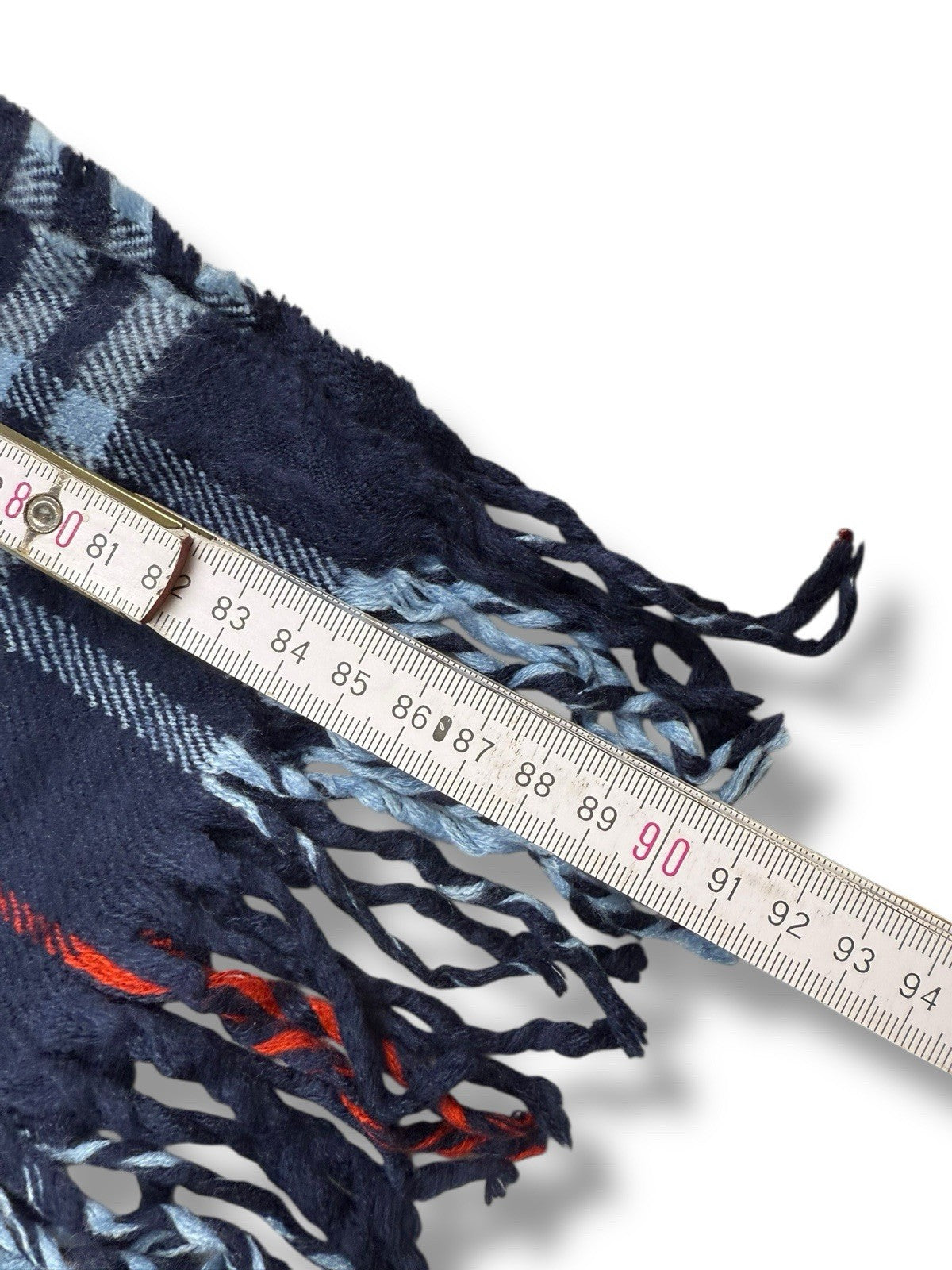 Burberry Schal – Blau – Classic Check – 100 % Lammwolle (Original)