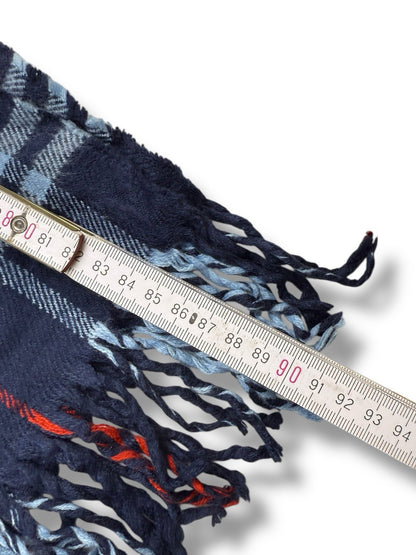 Burberry Schal – Blau – Classic Check – 100 % Lammwolle (Original)