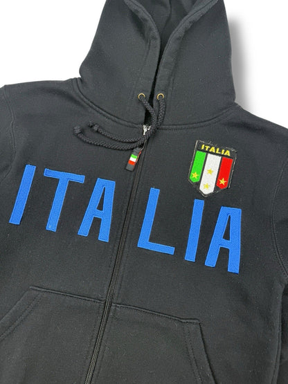 Italia Zip Hoodie – Schwarz – Größe XS