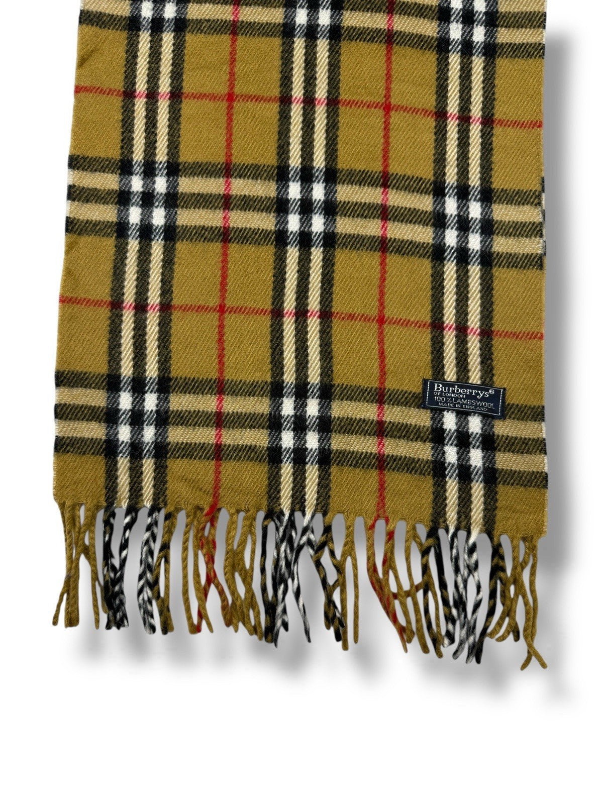 Burberry Schal – Dunkelbeige – 100 % Lammwolle