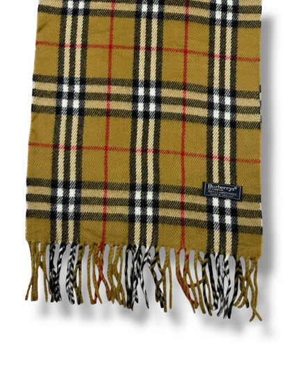 Burberry Schal – Dunkelbeige – 100 % Lammwolle