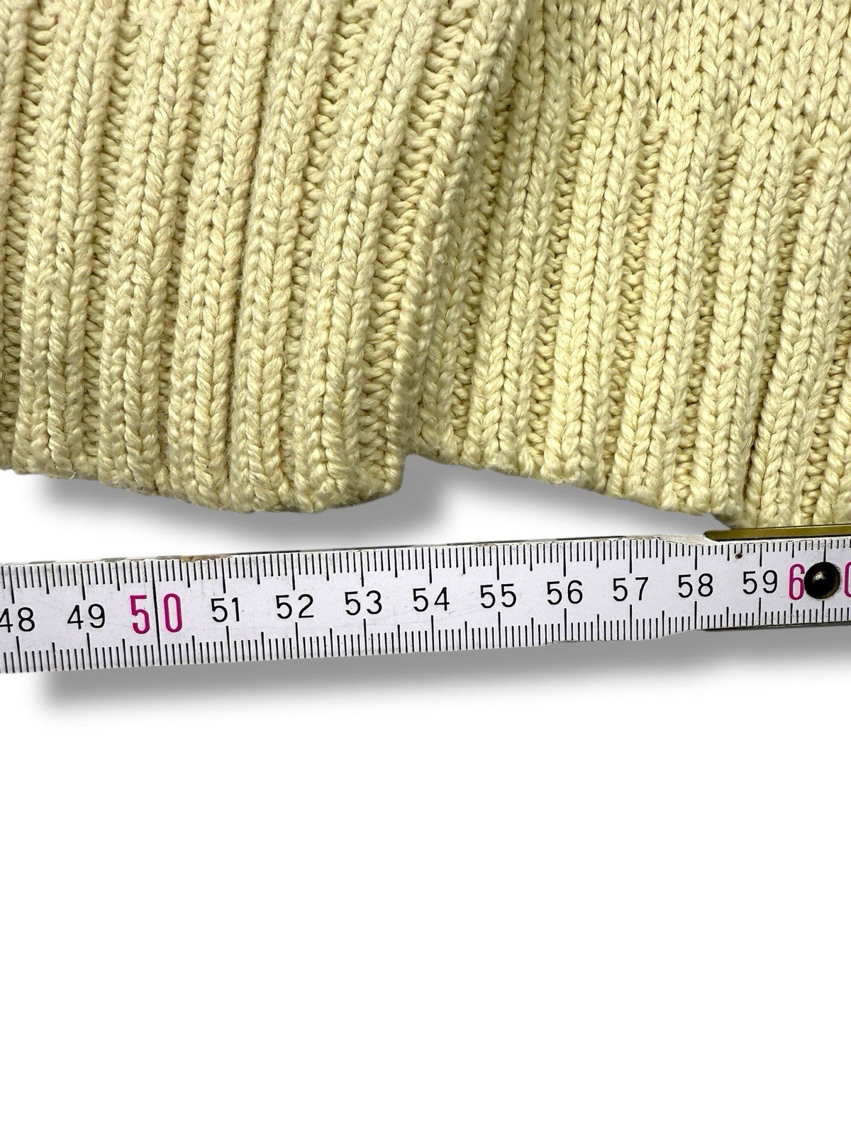 Ralph Lauren Quarter Zip – Weiß-Beige – Größe 2XL – Heavyweight Cotton