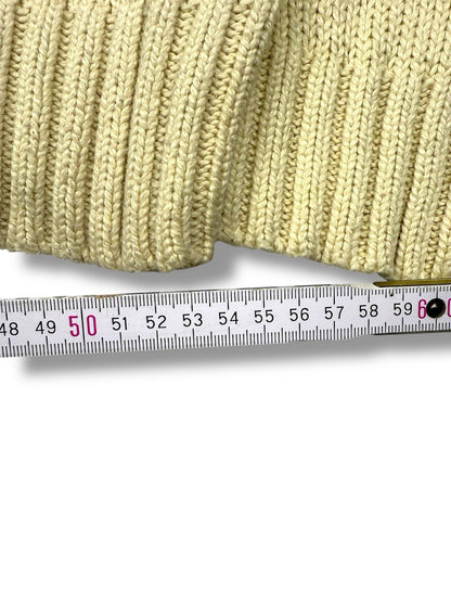 Ralph Lauren Quarter Zip – Weiß-Beige – Größe 2XL – Heavyweight Cotton