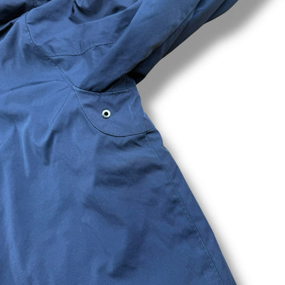 Ralph Lauren Collegejacke mit versteckbarer Kapuze – Navy, XL