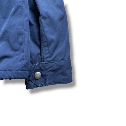 Ralph Lauren Collegejacke mit versteckbarer Kapuze – Navy, XL