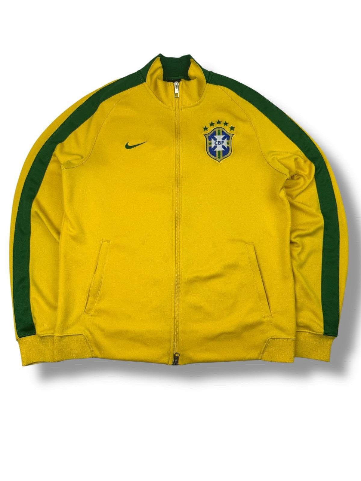 Nike Track Jacket – Brasilien – Gelb/Grün – Größe L – Neu