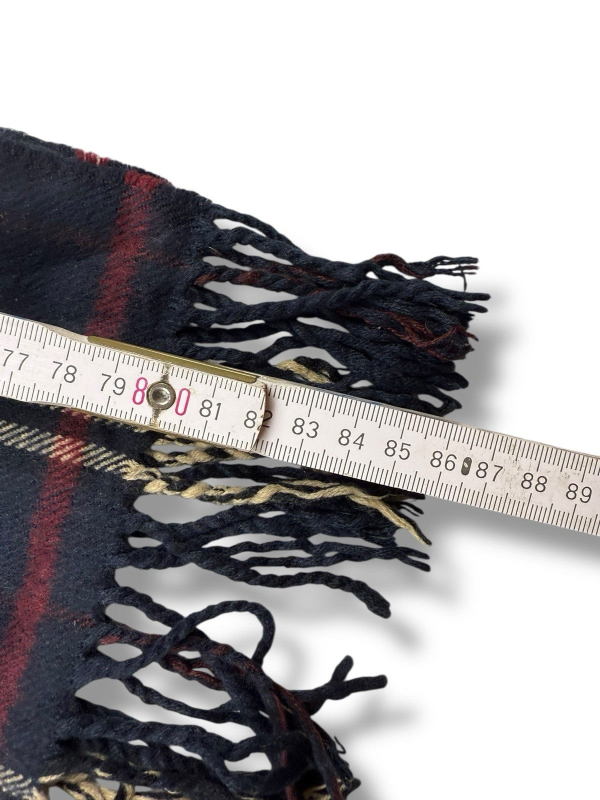 Burberry Schal – Dunkelblau/Marine – 100 % Lammwolle