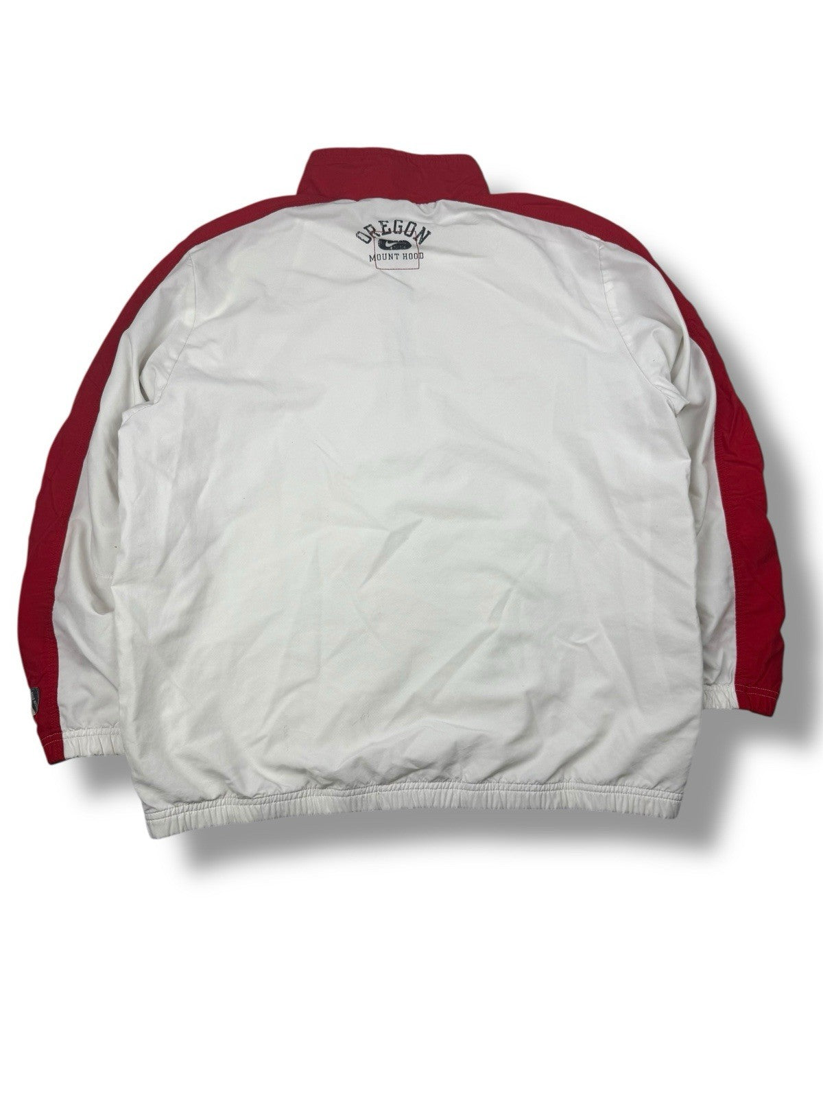 Nike Quarter Zip – Weiß-Rot – Größe S