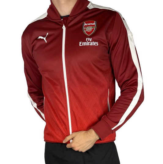 Puma Arsenal Trainingsjacke Rot-Weiß – Größe M/L (ML), Sportjacke