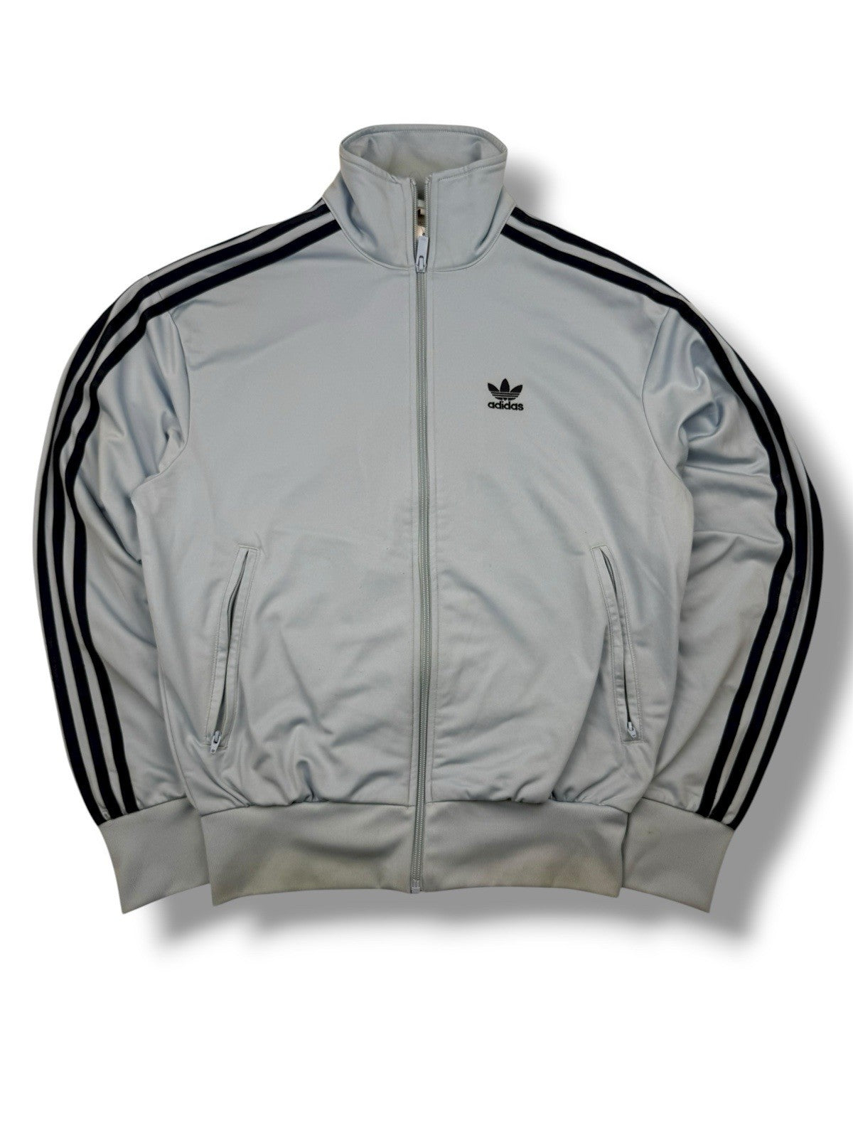 Adidas Firebird Jacket – Babyblau/Schwarz – Größe M