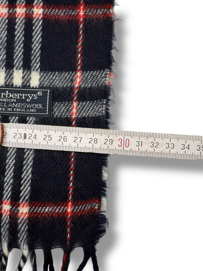 Burberry Schal – Blau – Classic Check – 100 % Lammwolle