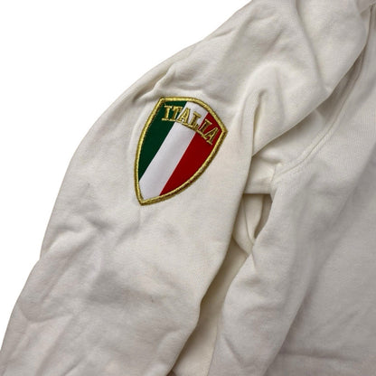 Italia Zip-Jacke – Weiß – Herren 2XL 