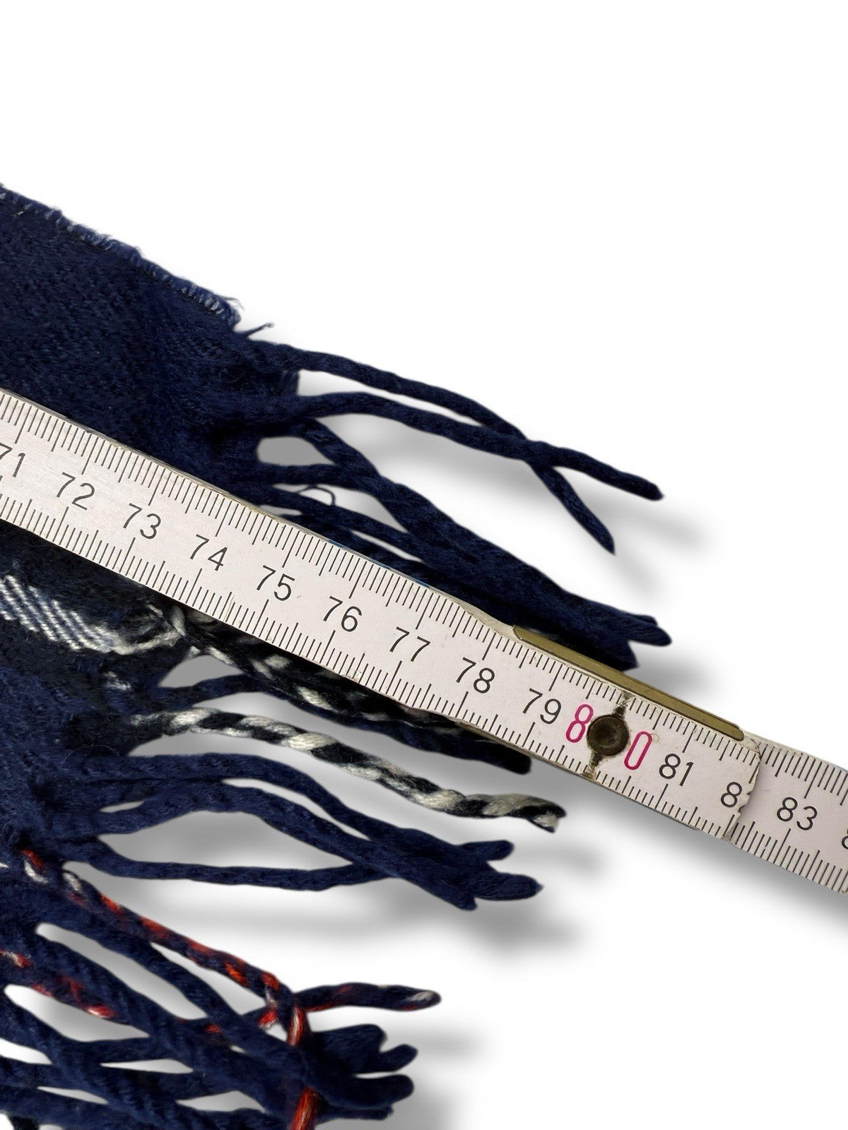 Burberry Schal – Ozean-/Nachthimmelblau – 100 % Lammwolle