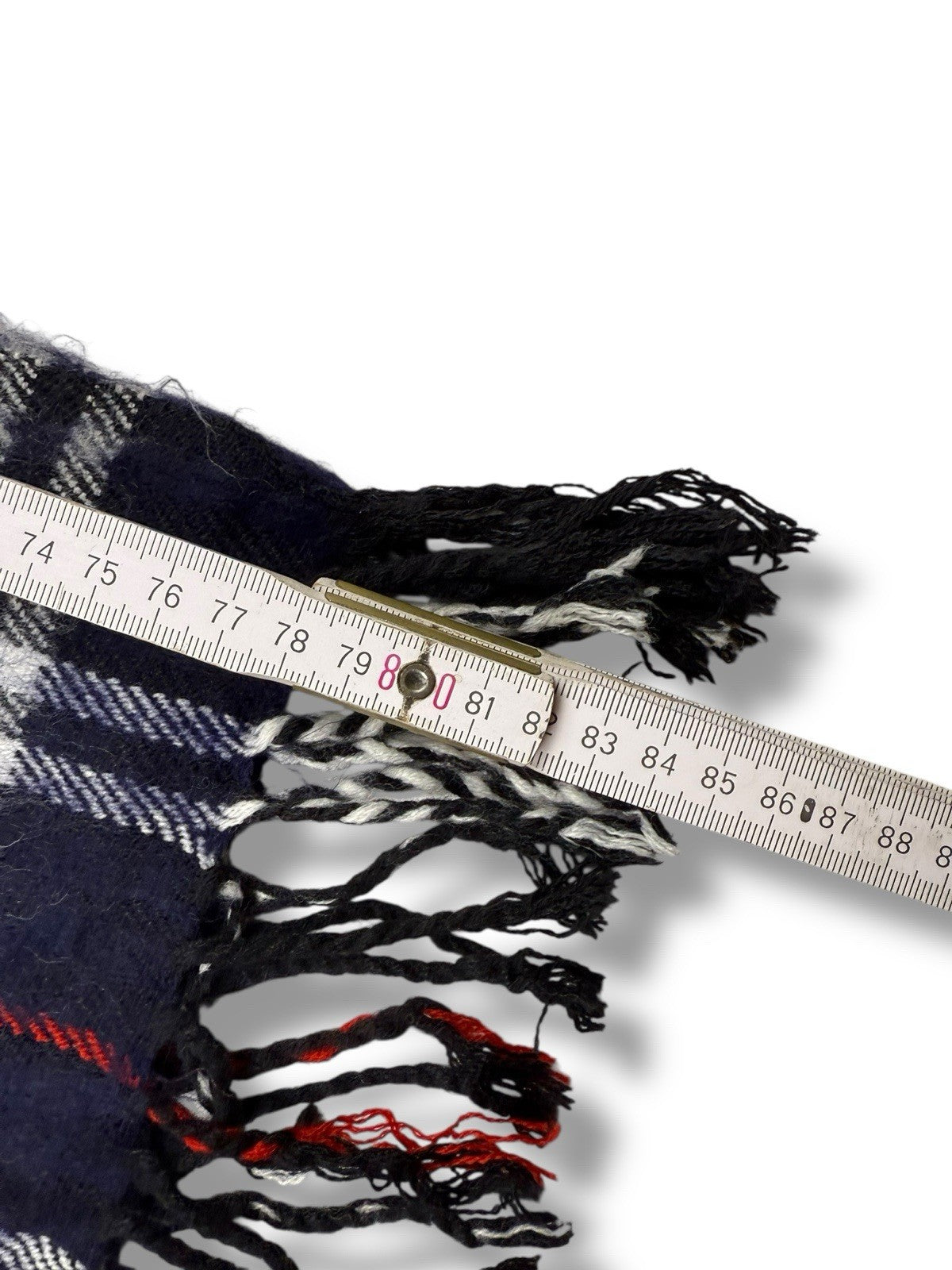 003 – Burberry Schal – Blau – Classic Check – 100 % Lammwolle