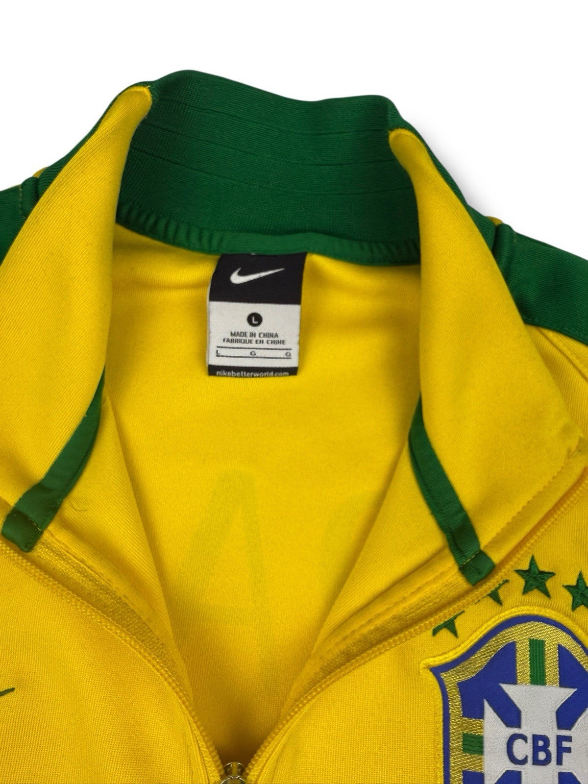Nike Track Jacket – Brasilien – Gelb/Grün – Größe L – Neu