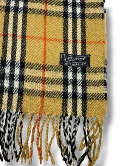 Burberry Schal – Beige – Classic Check – 100 % Lammwolle