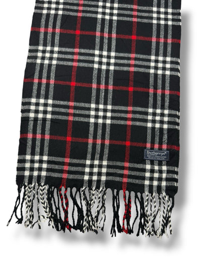 Burberry Schal – Schwarz – 100 % Lammwolle