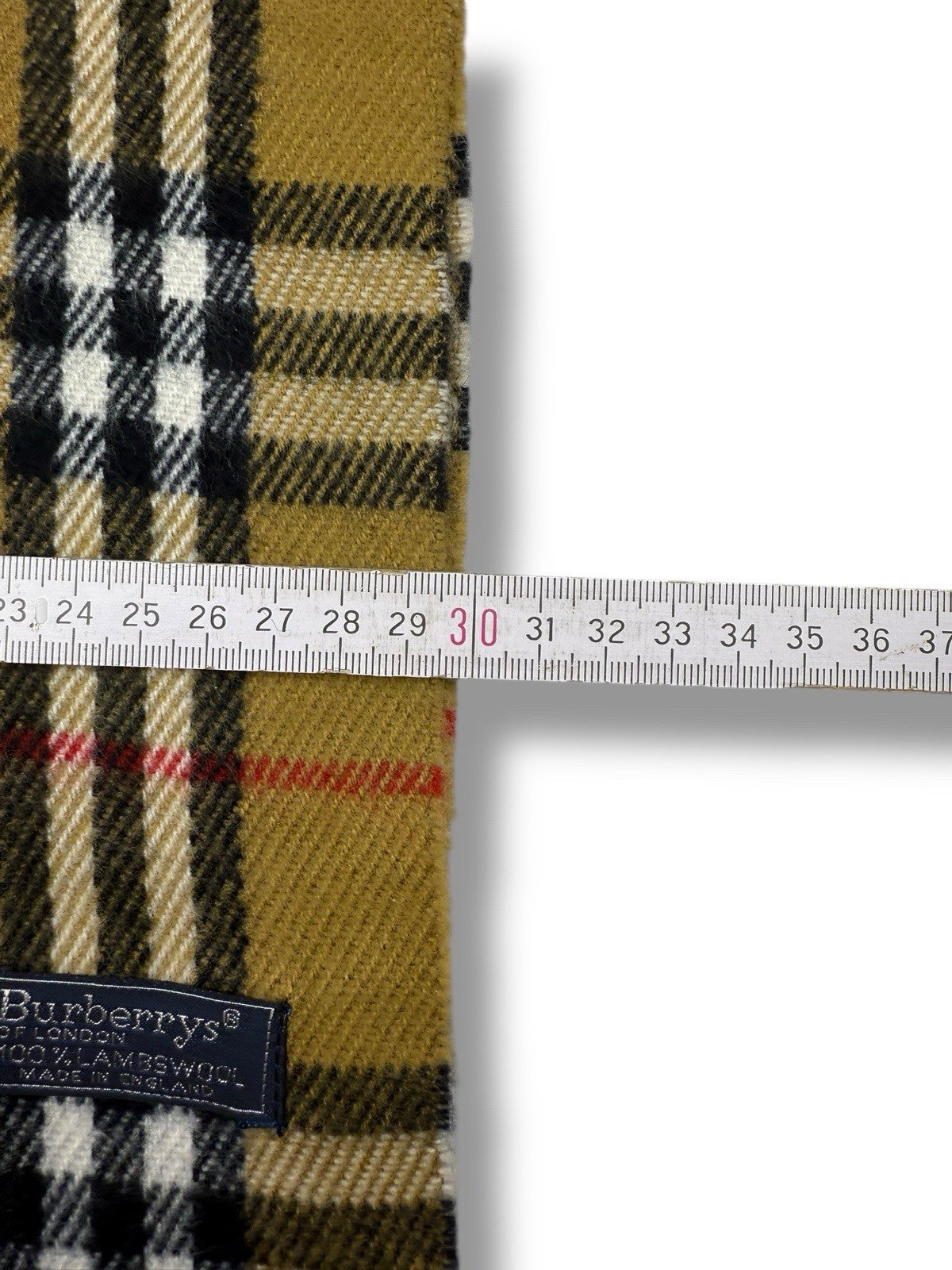 Burberry Schal – Dunkelbeige – 100 % Lammwolle