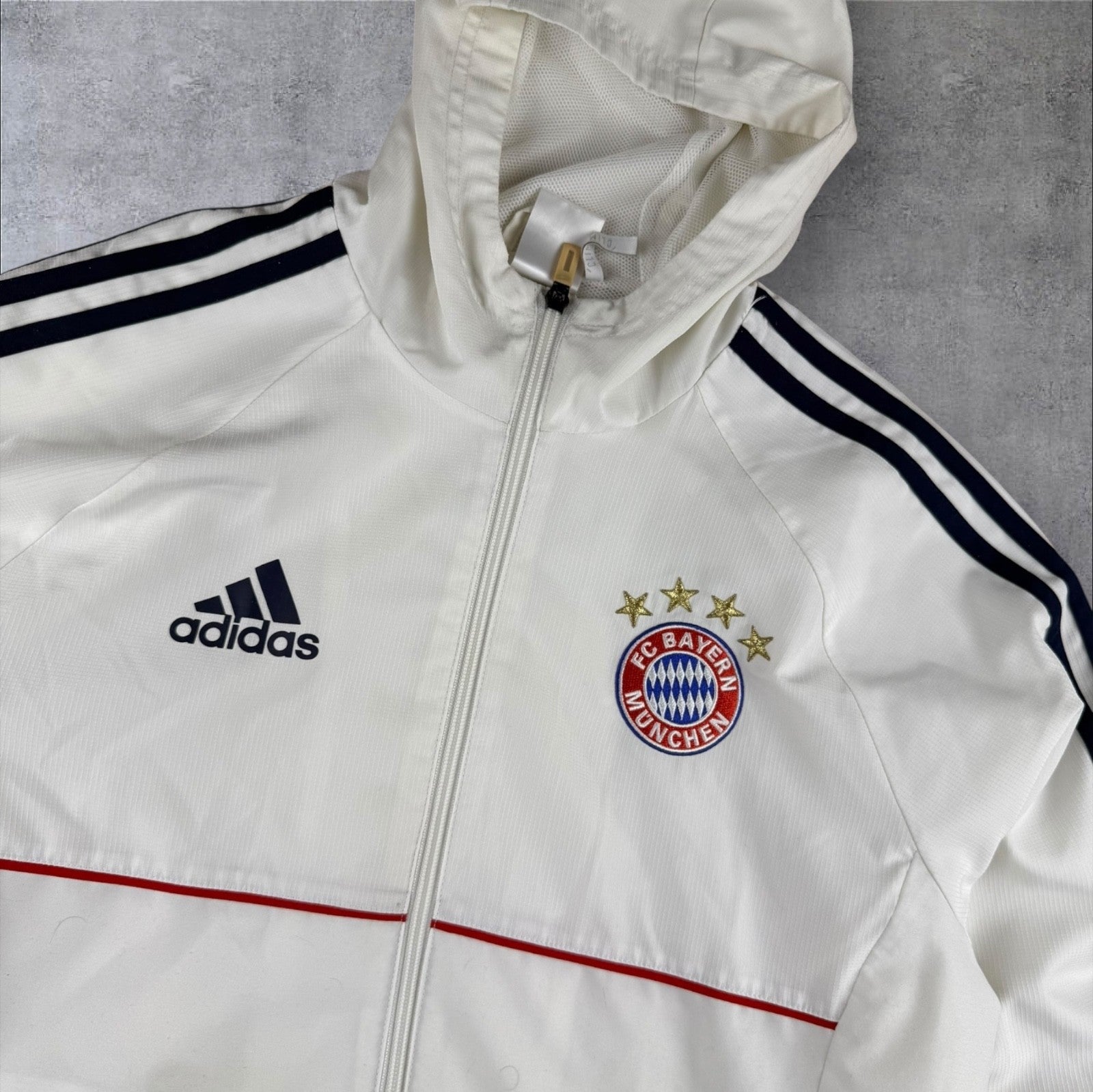 Adidas FC Bayern München Track Jacket – Weiß – Größe M – 2017 – Top Zustand