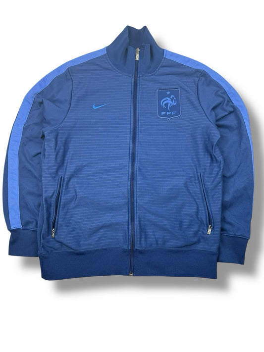 Frankreich Nike Track Jacket – Dunkelblau – Größe L (Label XL)