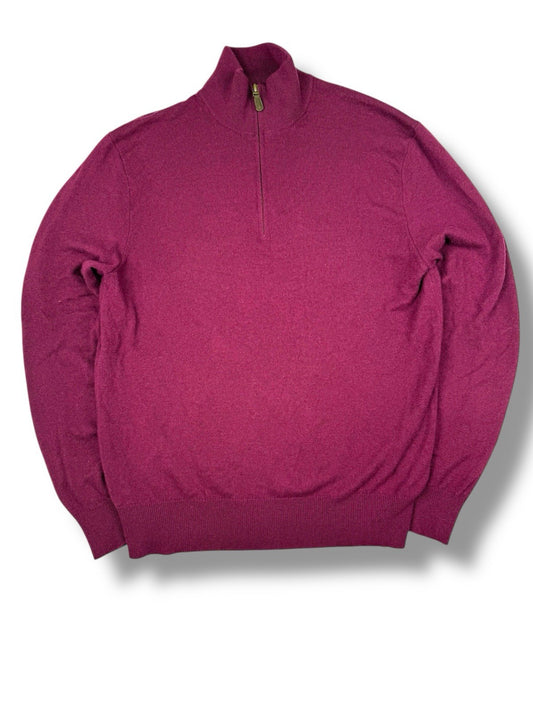 Ralph Lauren Quarter Zip – Rot – Größe M (eng anliegend Bei L)