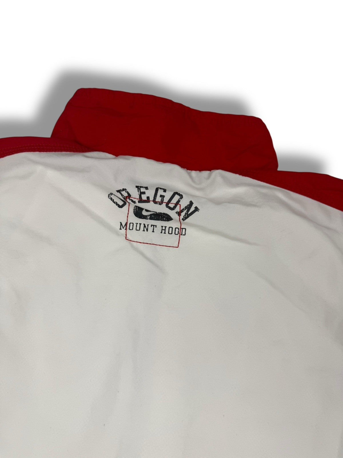 Nike Quarter Zip – Weiß-Rot – Größe S