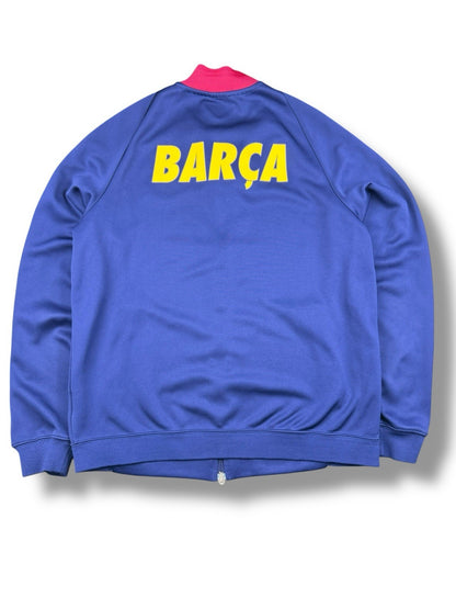 Nike FC Barcelona Track Jacket – Marineblau mit Roten Streifen – Herren L