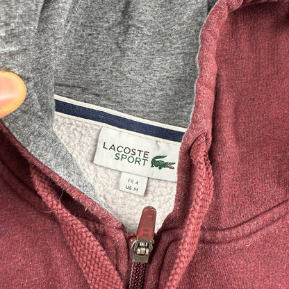Lacoste Zip-Hoodie – Rot – FR 4 / US M