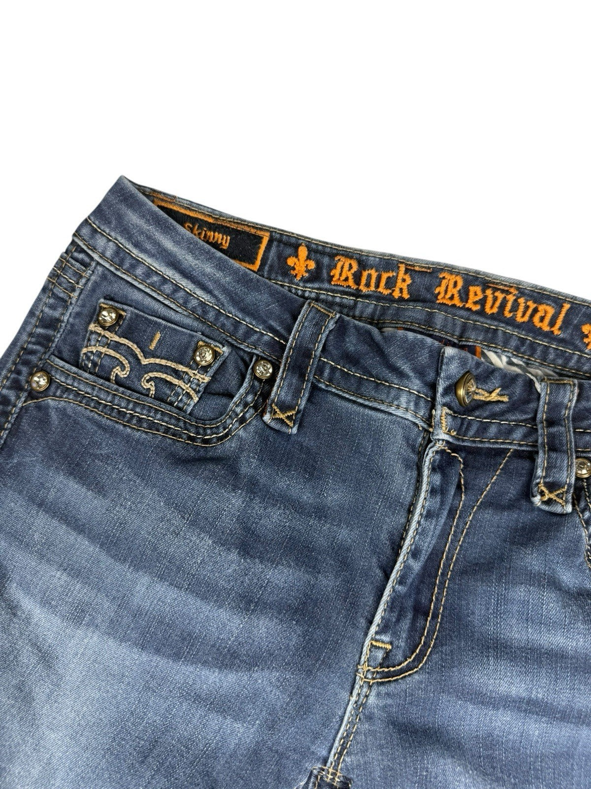 Rock Revival Jeans – Grau – Skinny Fit – Größe W30 (≈ EU 40)