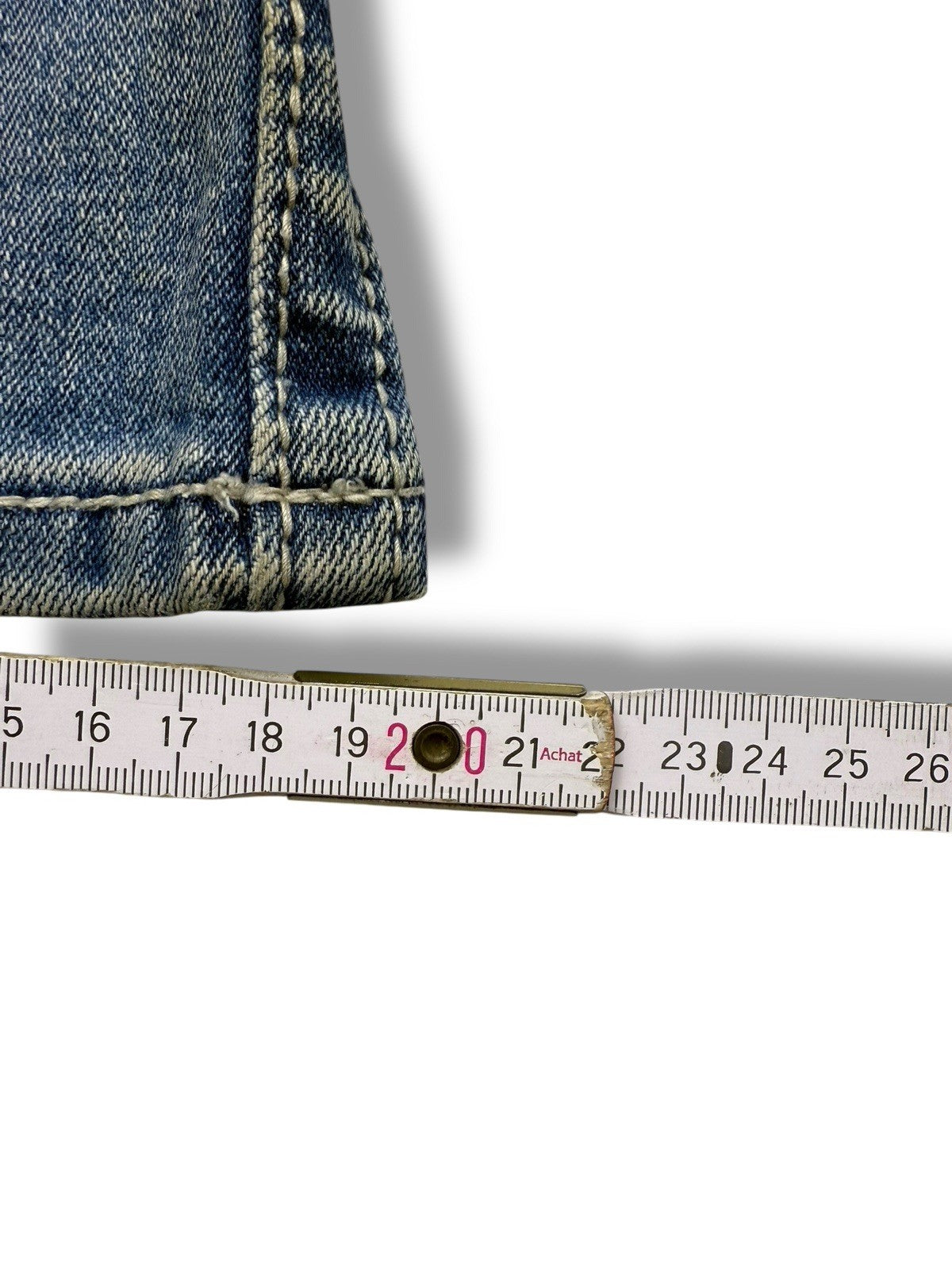 Miss Me Jeans – Hellblau – Größe 28 – Flared Bootcut – Engelsflügel Backpockets