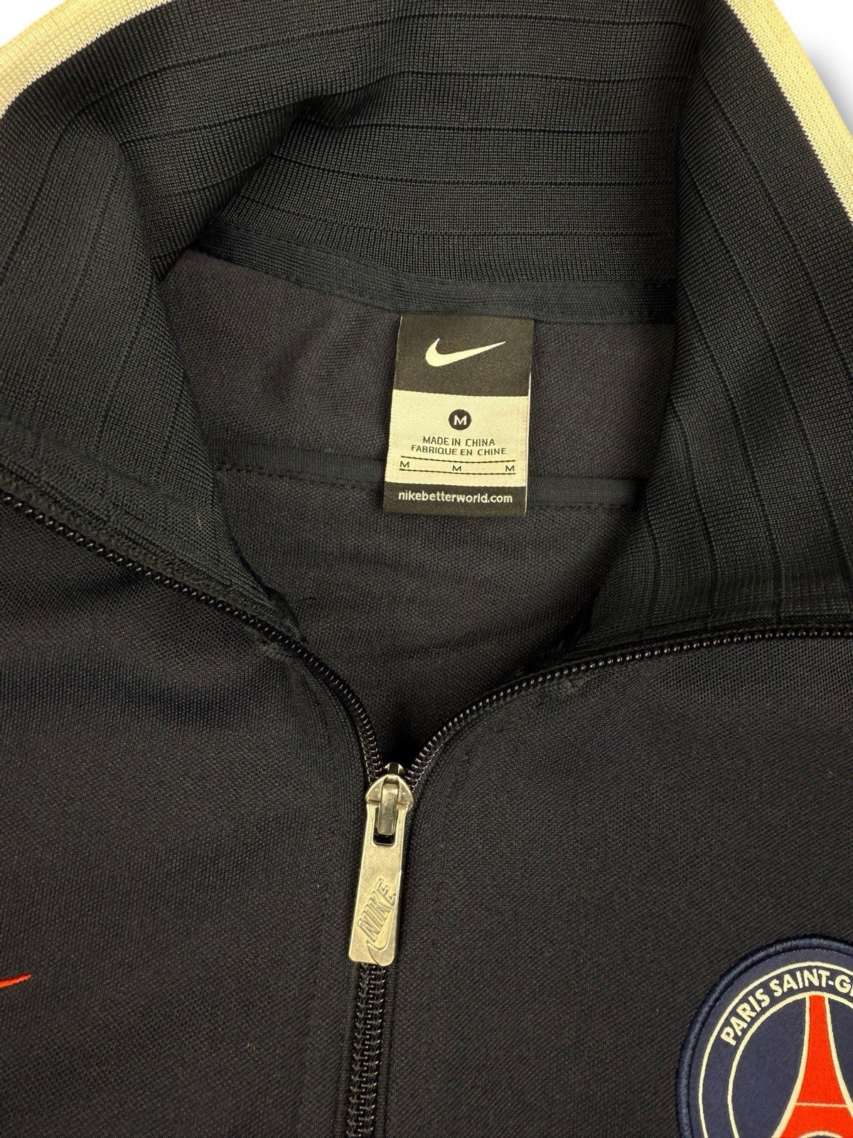 Paris Saint-Germain Track Jacket – Dunkelblau/Rot – Größe M – Vintage Nike