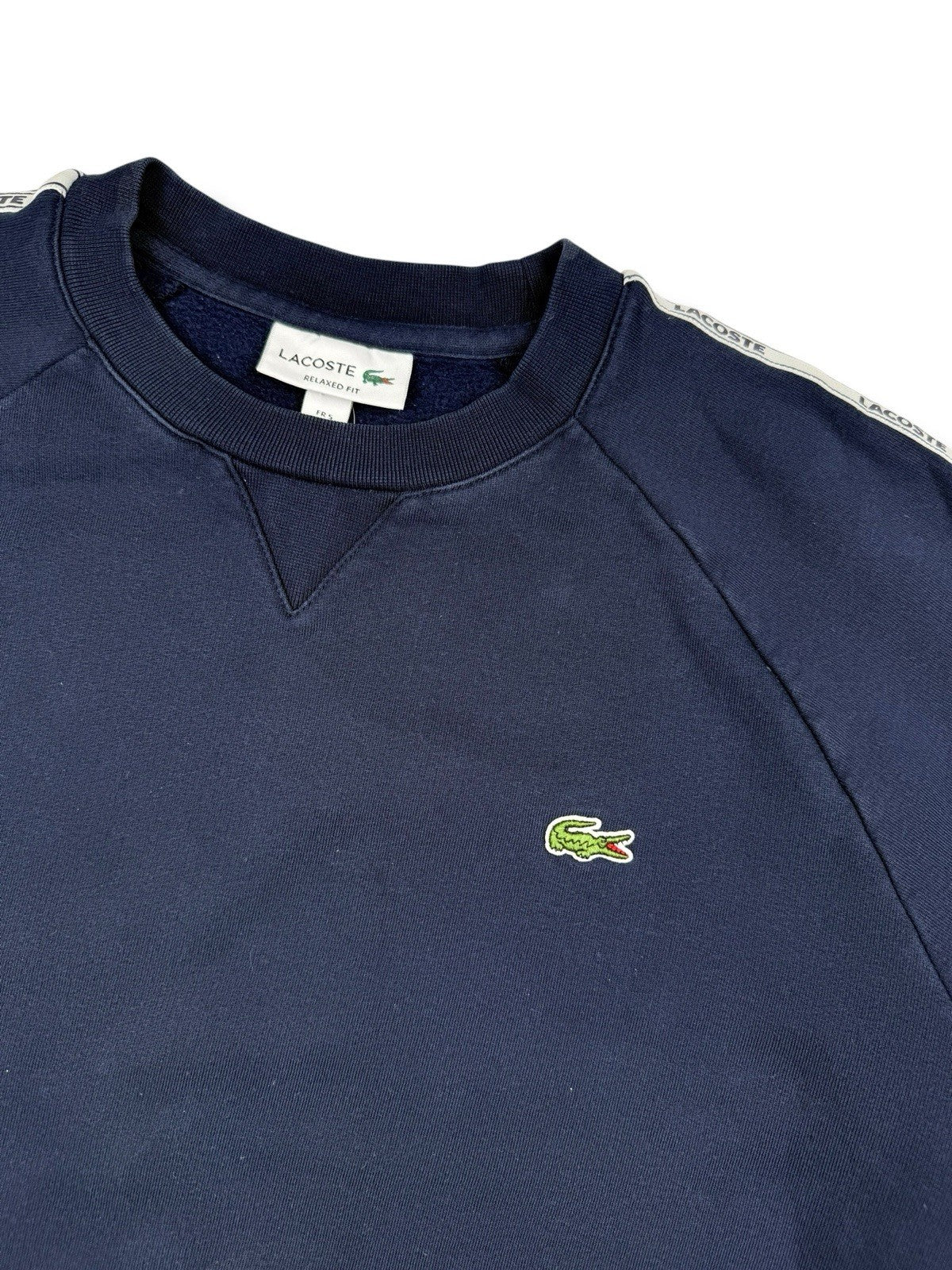 Lacoste Sweater – Navy Blau – Größe L (Boxy Fit)
