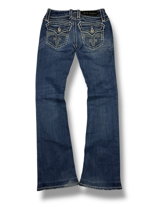 Rock Revival Jeans – Flared / Bootcut – Dunkelblau – Größe 25 (EU ca. 34)