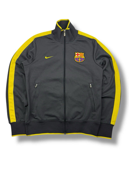FC Barcelona Track Jacket – Grau/Gelb – Größe S – Nike
