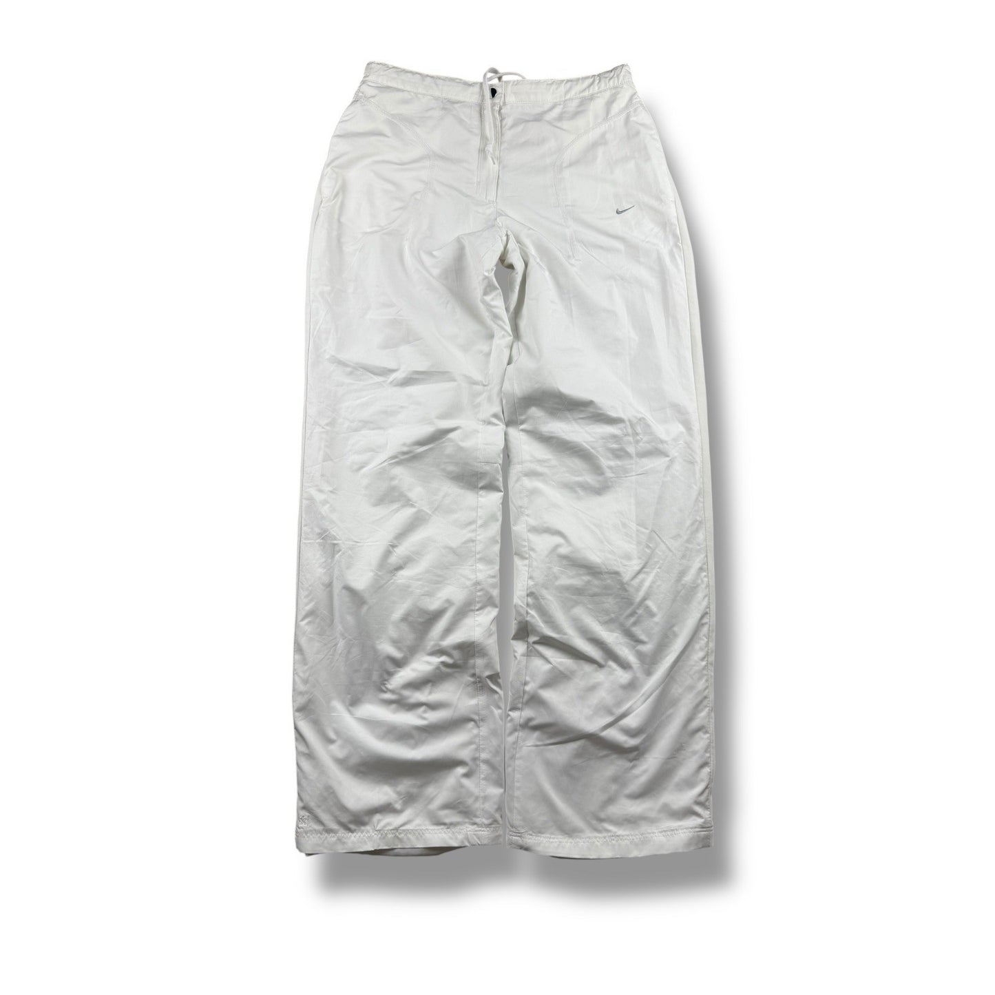 Nike Track Pants – Weiß – EU 38 (fällt wie Damen M) – Open Leg – Baggy Fit