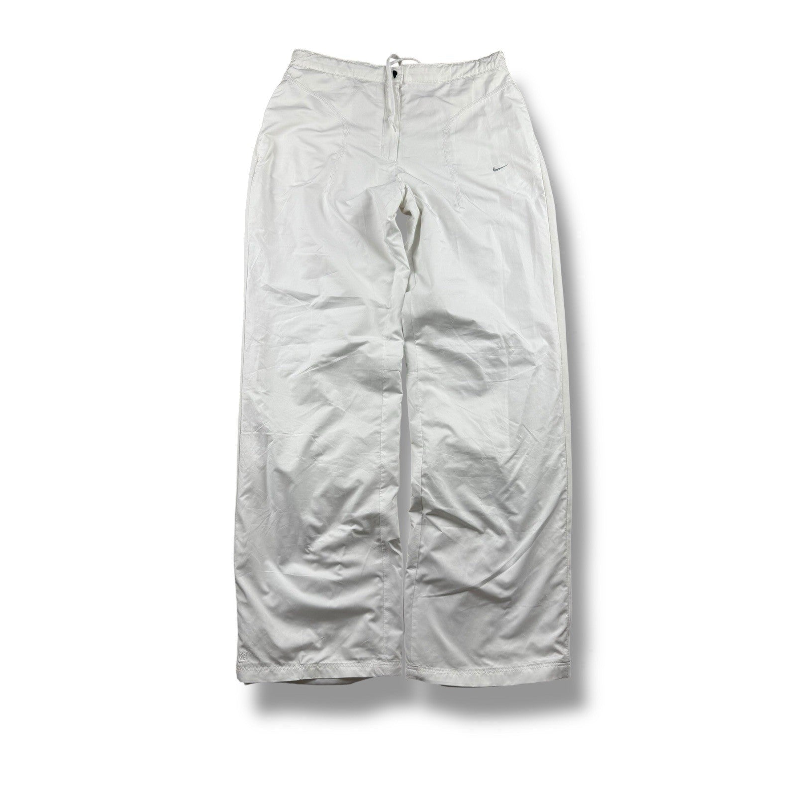 Nike Track Pants – Weiß – EU 38 (fällt wie Damen M) – Open Leg – Baggy Fit