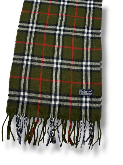 Burberry Schal – Grün – 100 % Lammwolle (Top erhalten)
