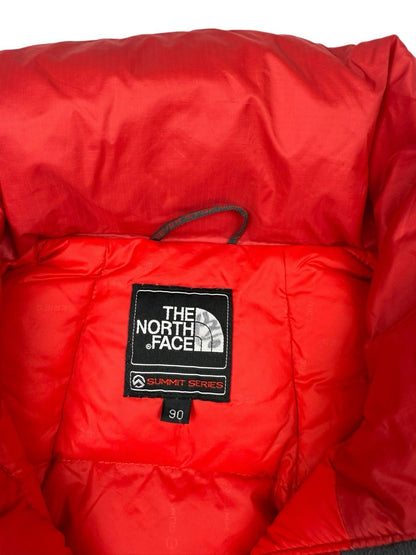 The North Face Puffer Jacket – Rot/Schwarz – Größe S (Label 90) – 800 Fill