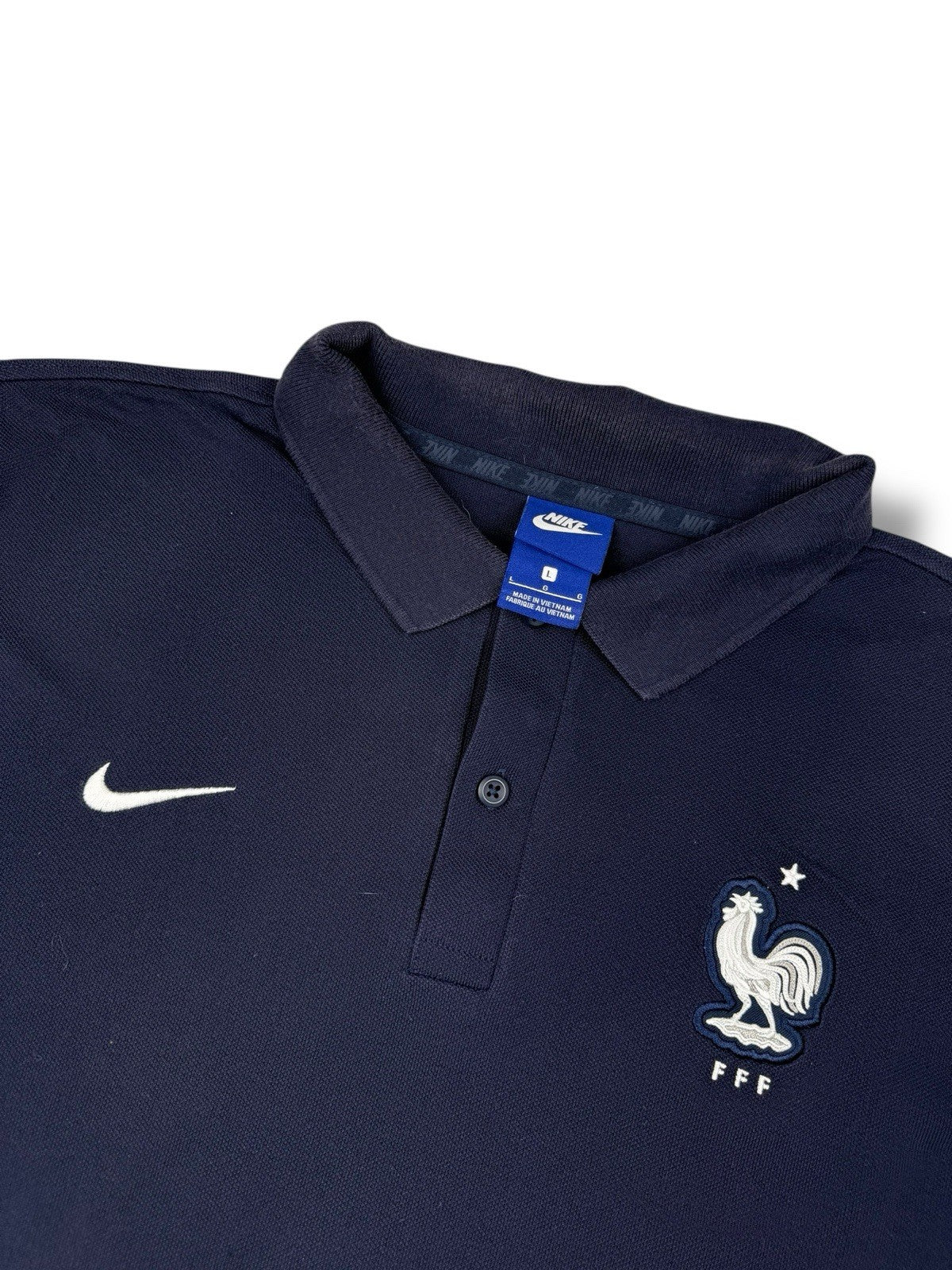Nike Frankreich Polo – Marineblau – Größe L