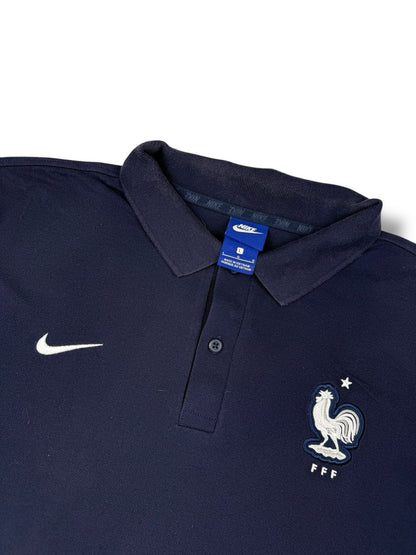 Nike Frankreich Polo – Marineblau – Größe L
