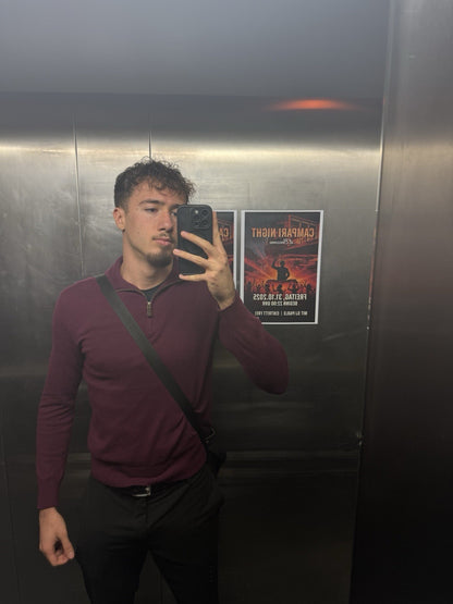 Ralph Lauren Quarter Zip – Rot – Größe M (eng anliegend Bei L)