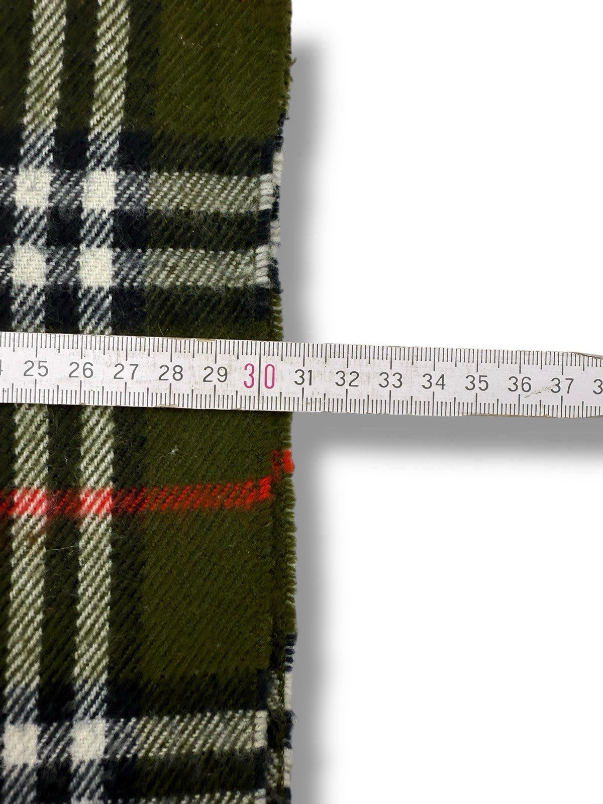 Burberry Schal – Grün – 100 % Lammwolle (Top erhalten)